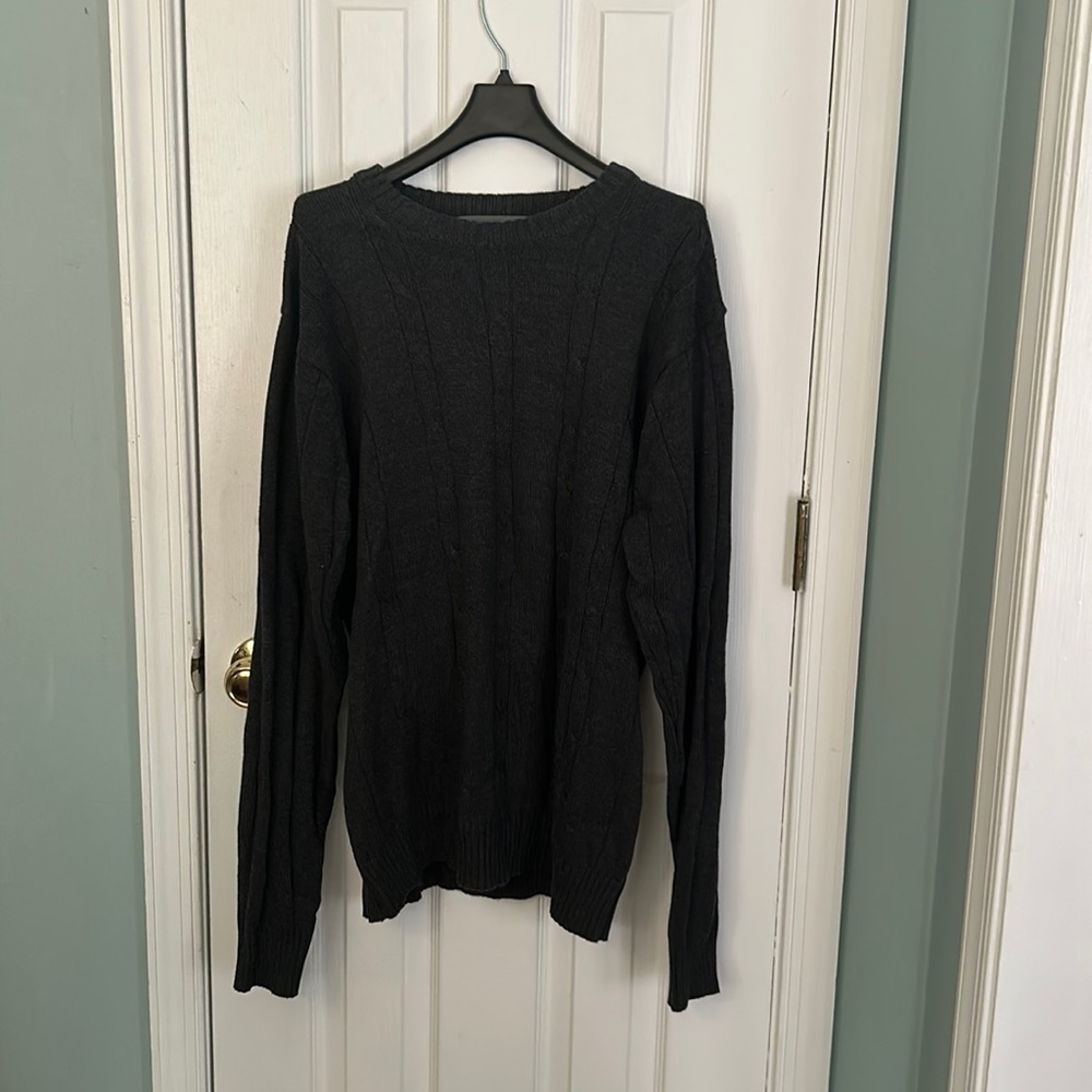 Dark gray long sleeve sweater